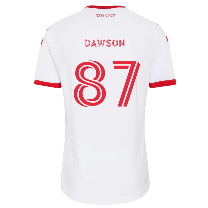 Danxen Mann Lucas Dawson #87 Hvit Rød Svart Bortetrøye Drakt Trøye 2026/27 Skjorter T-Skjorte