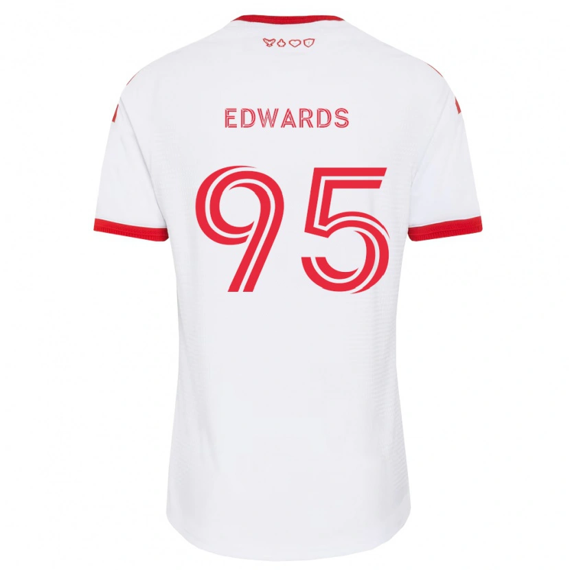 Danxen Mann Nathaniel Edwards #95 Hvit Rød Svart Bortetrøye Drakt Trøye 2026/27 Skjorter T-Skjorte