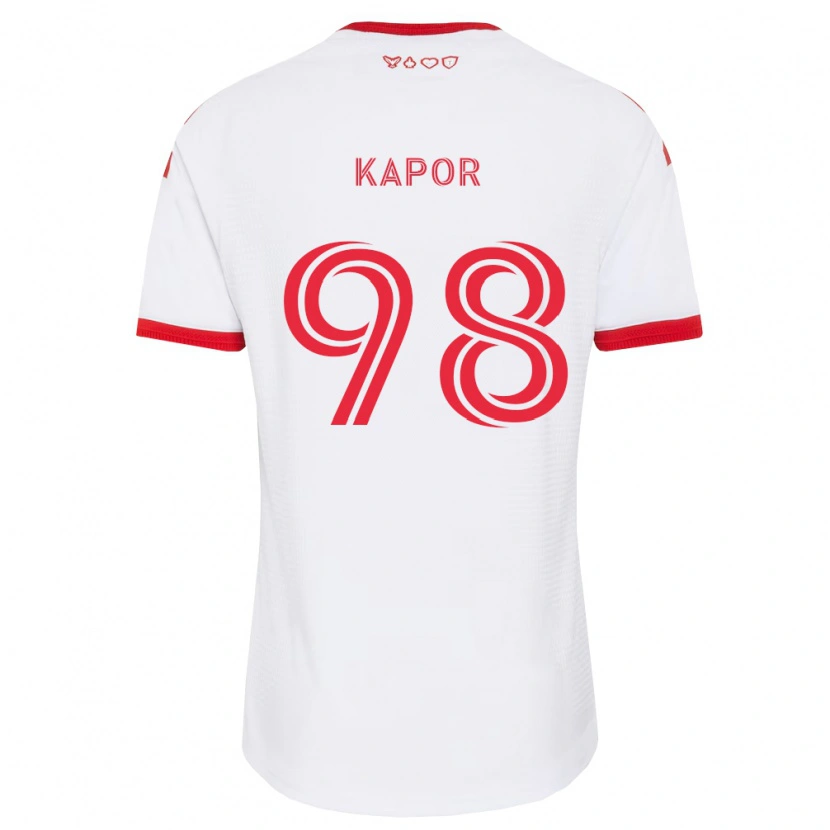 Danxen Mann Stefan Kapor #98 Hvit Rød Svart Bortetrøye Drakt Trøye 2026/27 Skjorter T-Skjorte