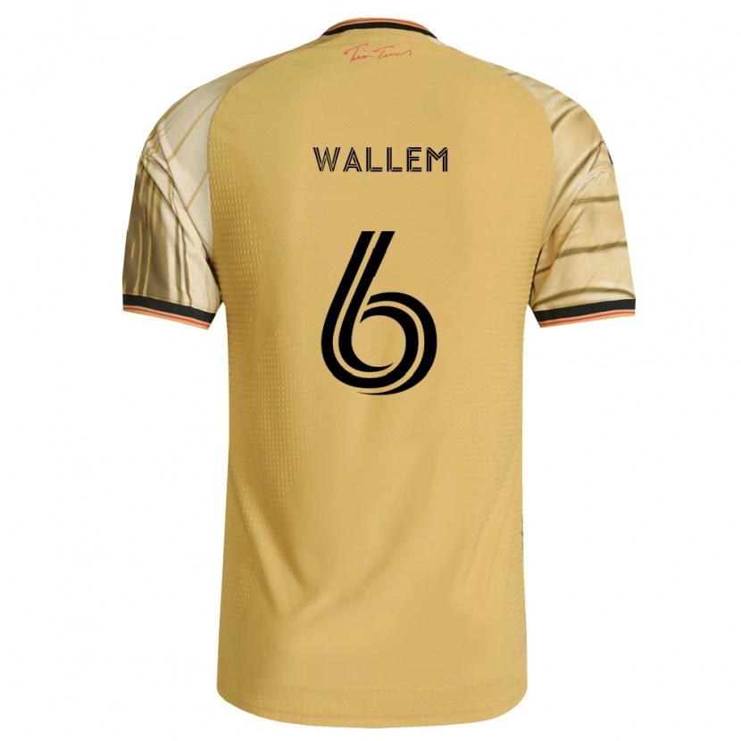 Danxen Mann Conrad Wallem #6 Brun Gul Svart Bortetrøye Drakt Trøye 2026/27 Skjorter T-Skjorte