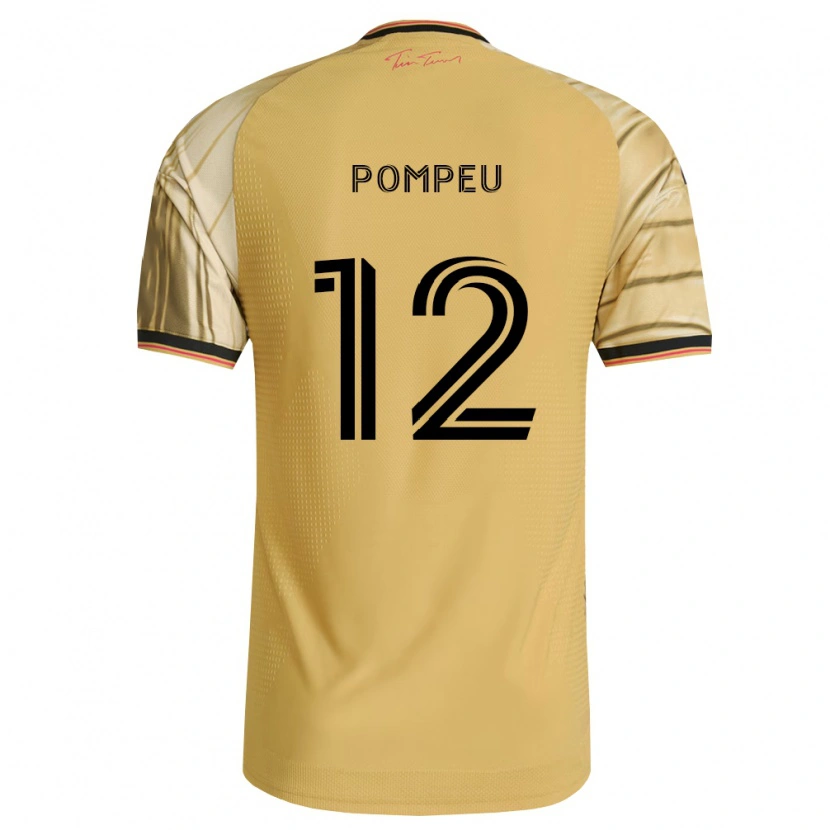 Danxen Mann Célio Pompeu #12 Brun Gul Svart Bortetrøye Drakt Trøye 2026/27 Skjorter T-Skjorte