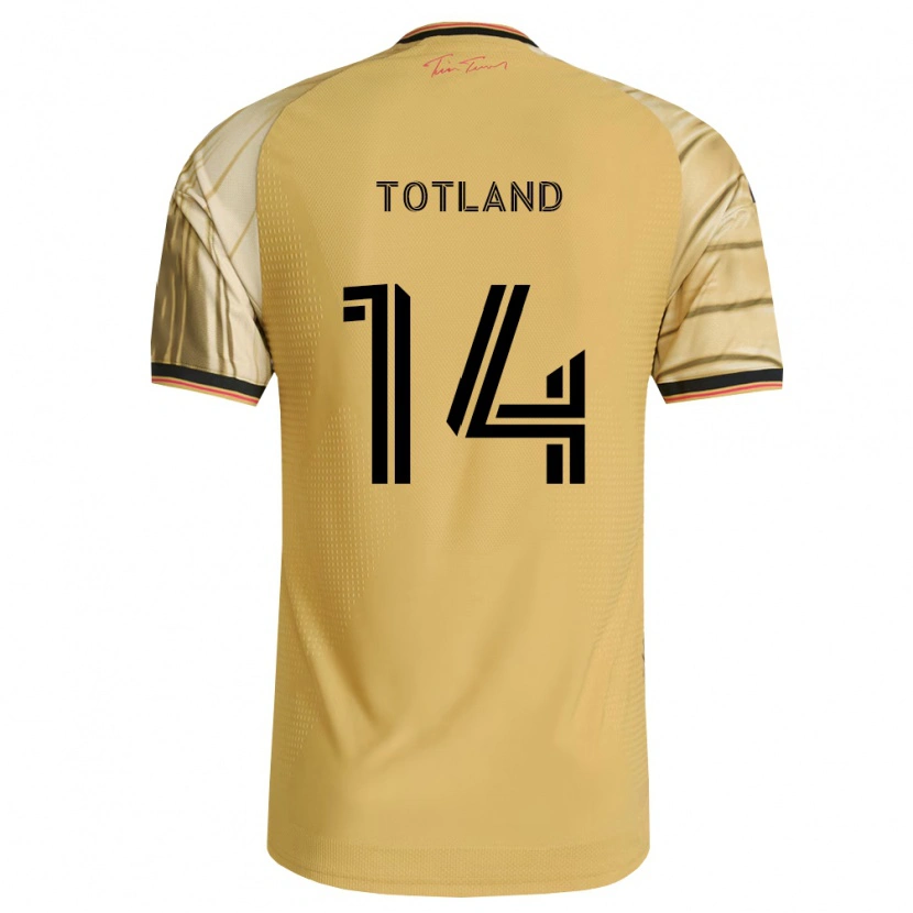 Danxen Mann Tomas Totland #14 Brun Gul Svart Bortetrøye Drakt Trøye 2026/27 Skjorter T-Skjorte