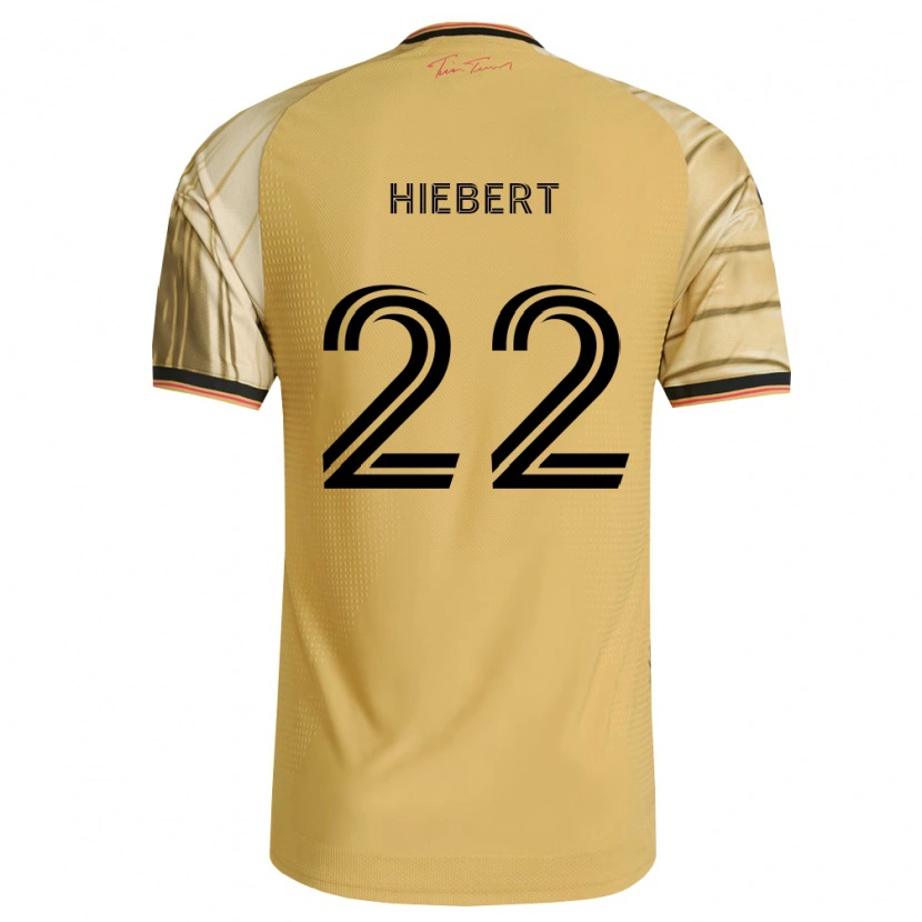 Danxen Mann Kyle Hiebert #22 Brun Gul Svart Bortetrøye Drakt Trøye 2026/27 Skjorter T-Skjorte