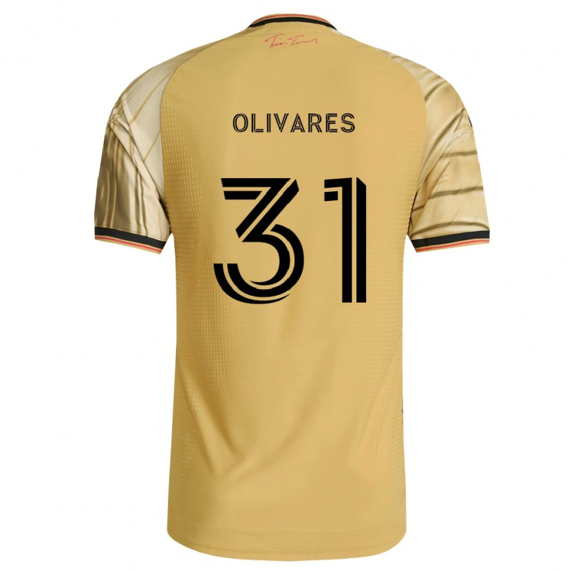 Danxen Mann Christian Olivares #31 Brun Gul Svart Bortetrøye Drakt Trøye 2026/27 Skjorter T-Skjorte