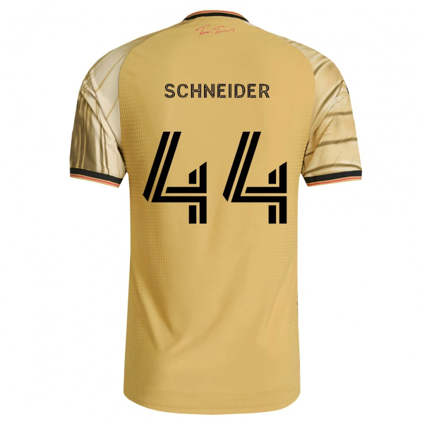Danxen Mann Max Schneider #44 Brun Gul Svart Bortetrøye Drakt Trøye 2026/27 Skjorter T-Skjorte
