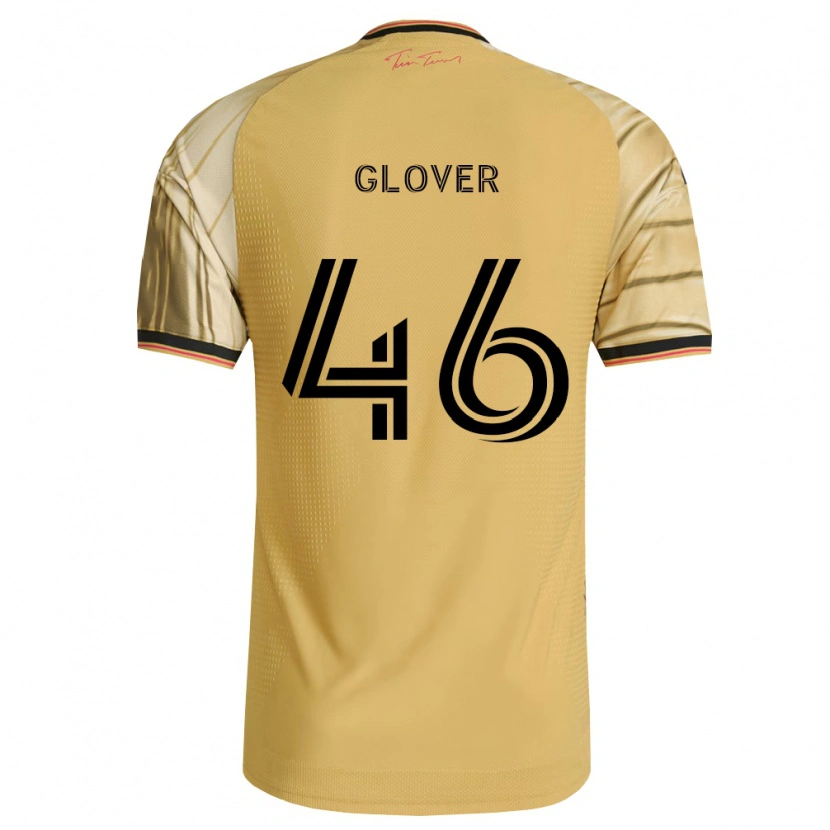 Danxen Mann Caden Glover #46 Brun Gul Svart Bortetrøye Drakt Trøye 2026/27 Skjorter T-Skjorte