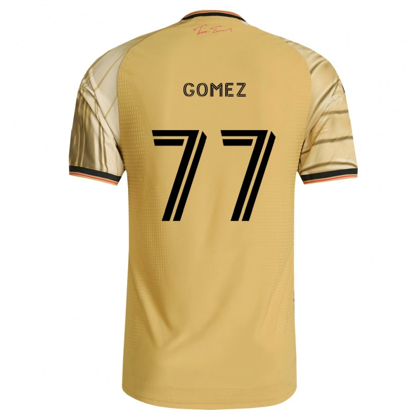 Danxen Mann Sam Gomez #77 Brun Gul Svart Bortetrøye Drakt Trøye 2026/27 Skjorter T-Skjorte