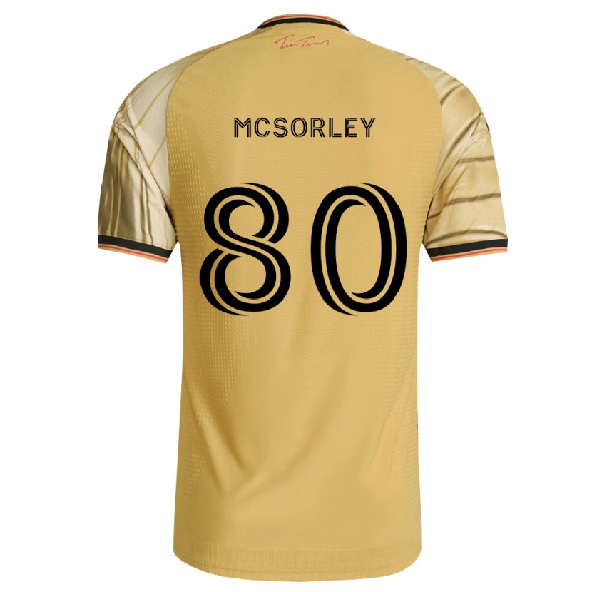 Danxen Mann Brendan Mcsorley #80 Brun Gul Svart Bortetrøye Drakt Trøye 2026/27 Skjorter T-Skjorte