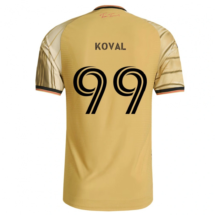 Danxen Mann Stanislav Koval #99 Brun Gul Svart Bortetrøye Drakt Trøye 2026/27 Skjorter T-Skjorte