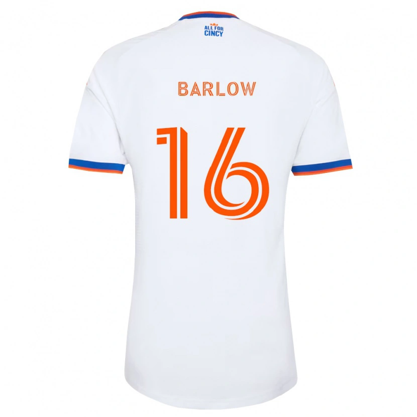 Danxen Mann Tom Barlow #16 Hvit Marineblå Oransje Bortetrøye Drakt Trøye 2026/27 Skjorter T-Skjorte