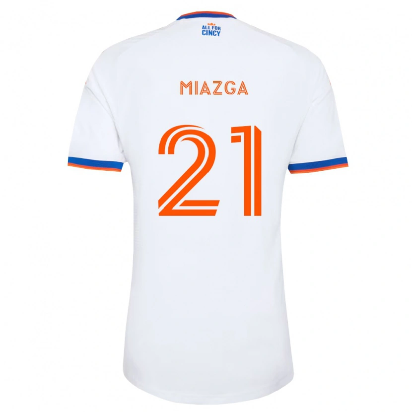Danxen Mann Matt Miazga #21 Hvit Marineblå Oransje Bortetrøye Drakt Trøye 2026/27 Skjorter T-Skjorte