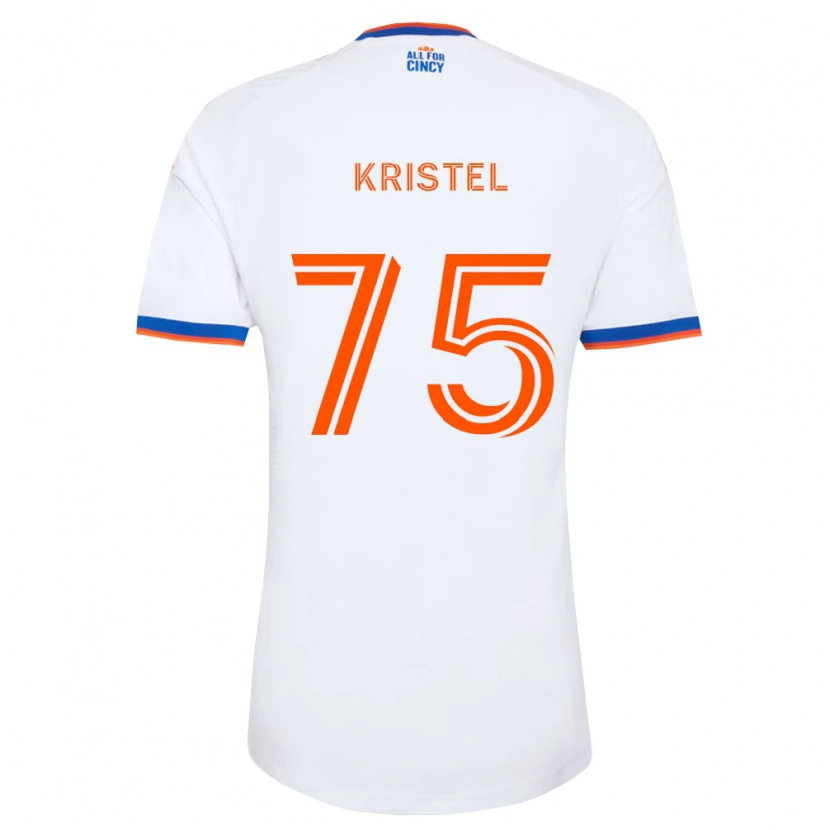 Danxen Mann Brandon Kristel #75 Hvit Marineblå Oransje Bortetrøye Drakt Trøye 2026/27 Skjorter T-Skjorte