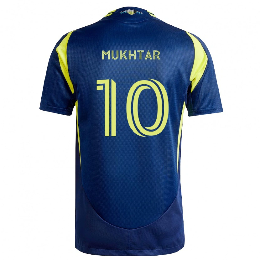 Danxen Mann Hany Mukhtar #10 Gul Marineblå Bortetrøye Drakt Trøye 2026/27 Skjorter T-Skjorte