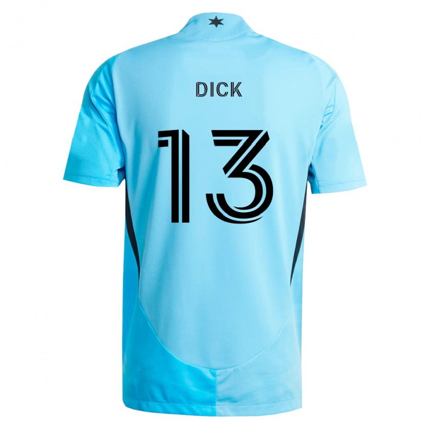 Danxen Mann Eric Dick #13 Lyseblå Svart Bortetrøye Drakt Trøye 2026/27 Skjorter T-Skjorte