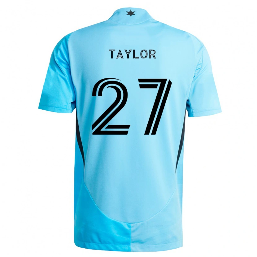 Danxen Mann D.j. Taylor #27 Lyseblå Svart Bortetrøye Drakt Trøye 2026/27 Skjorter T-Skjorte