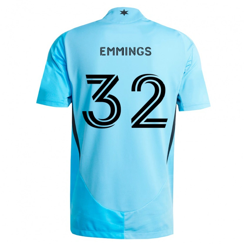 Danxen Mann Fred Emmings #32 Lyseblå Svart Bortetrøye Drakt Trøye 2026/27 Skjorter T-Skjorte