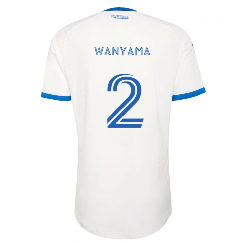 Danxen Mann Victor Wanyama #2 Himmel Blå Hvit Bortetrøye Drakt Trøye 2026/27 Skjorter T-Skjorte