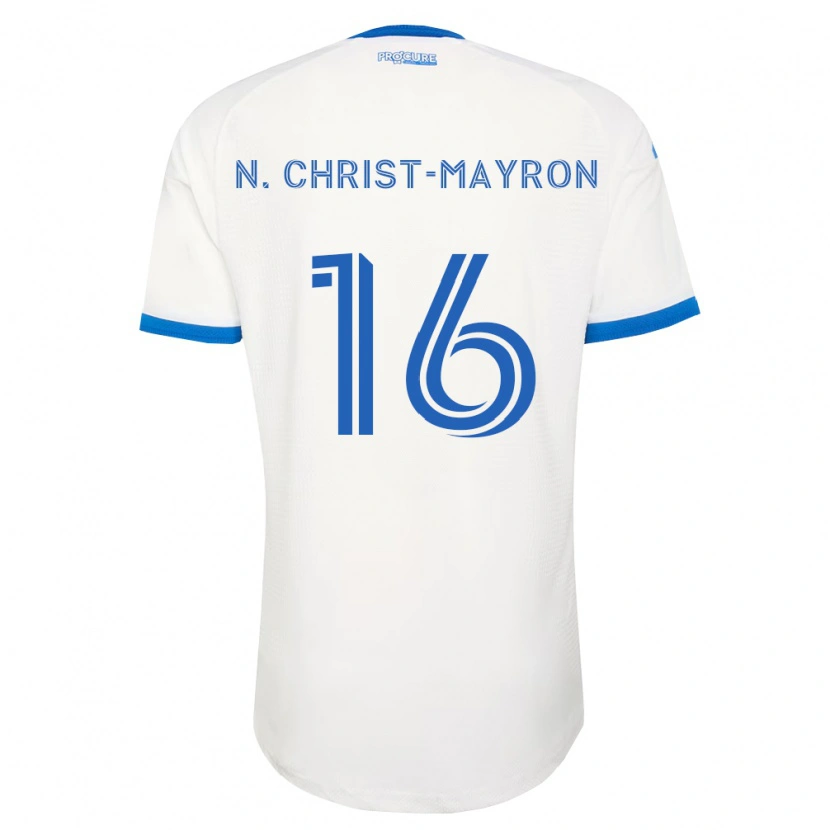 Danxen Mann Brou Aya N'ta Christ-Mayron #16 Himmel Blå Hvit Bortetrøye Drakt Trøye 2026/27 Skjorter T-Skjorte