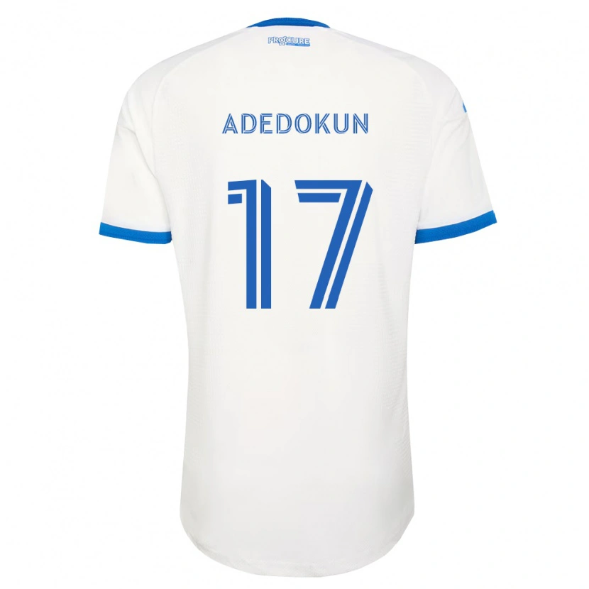 Danxen Mann Michael Adedokun #17 Himmel Blå Hvit Bortetrøye Drakt Trøye 2026/27 Skjorter T-Skjorte