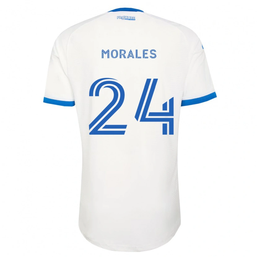 Danxen Mann Efraín Morales #24 Himmel Blå Hvit Bortetrøye Drakt Trøye 2026/27 Skjorter T-Skjorte