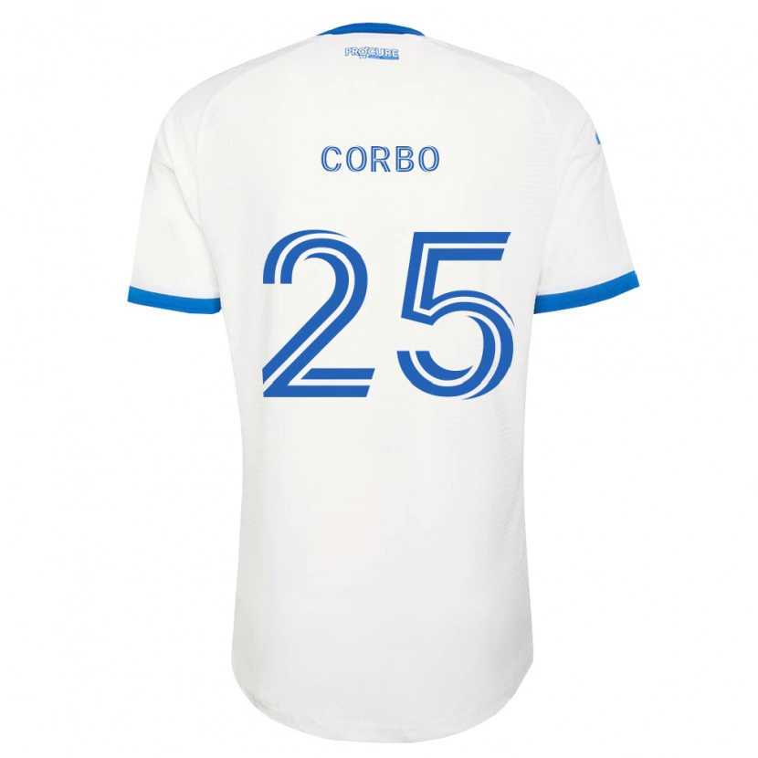 Danxen Mann Gabriele Corbo #25 Himmel Blå Hvit Bortetrøye Drakt Trøye 2026/27 Skjorter T-Skjorte