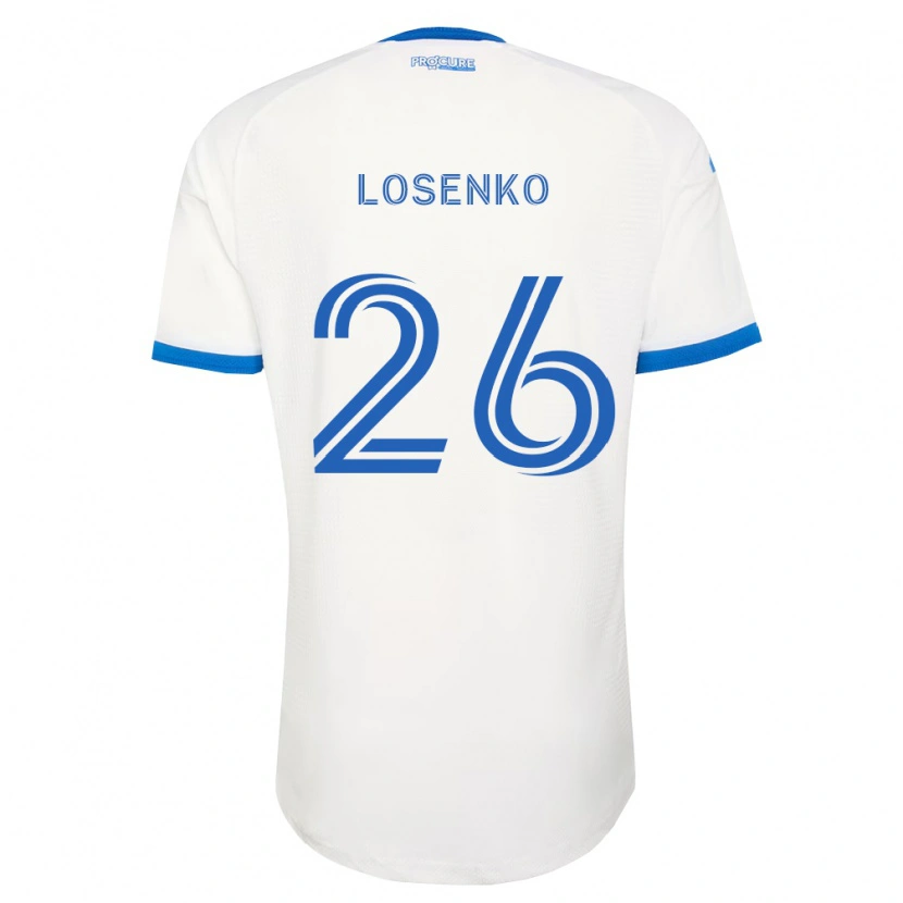 Danxen Mann Ivan Losenko #26 Himmel Blå Hvit Bortetrøye Drakt Trøye 2026/27 Skjorter T-Skjorte