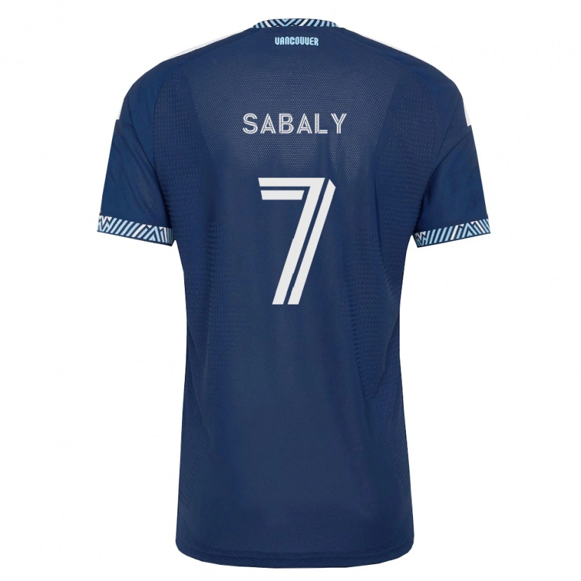 Danxen Mann Cheikh Sabaly #7 Dyp Blå Hvit Bortetrøye Drakt Trøye 2026/27 Skjorter T-Skjorte
