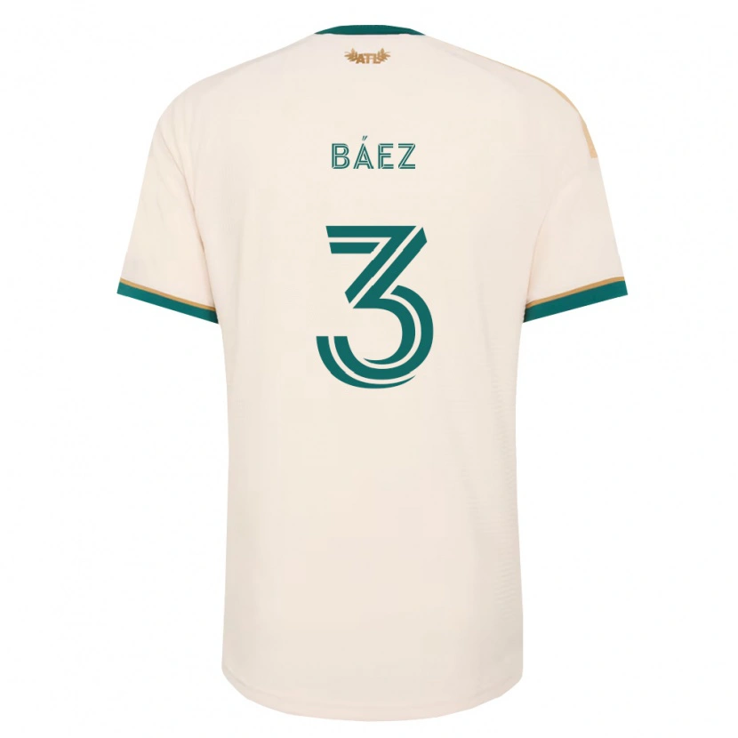 Danxen Mann Elías Báez #3 Champagne Grønn Bortetrøye Drakt Trøye 2026/27 Skjorter T-Skjorte