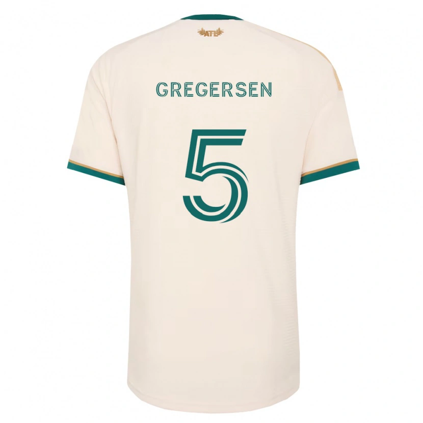 Danxen Mann Stian Gregersen #5 Champagne Grønn Bortetrøye Drakt Trøye 2026/27 Skjorter T-Skjorte