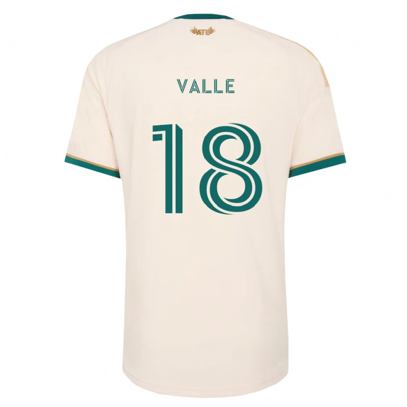 Danxen Mann Daniel Valle #18 Champagne Grønn Bortetrøye Drakt Trøye 2026/27 Skjorter T-Skjorte