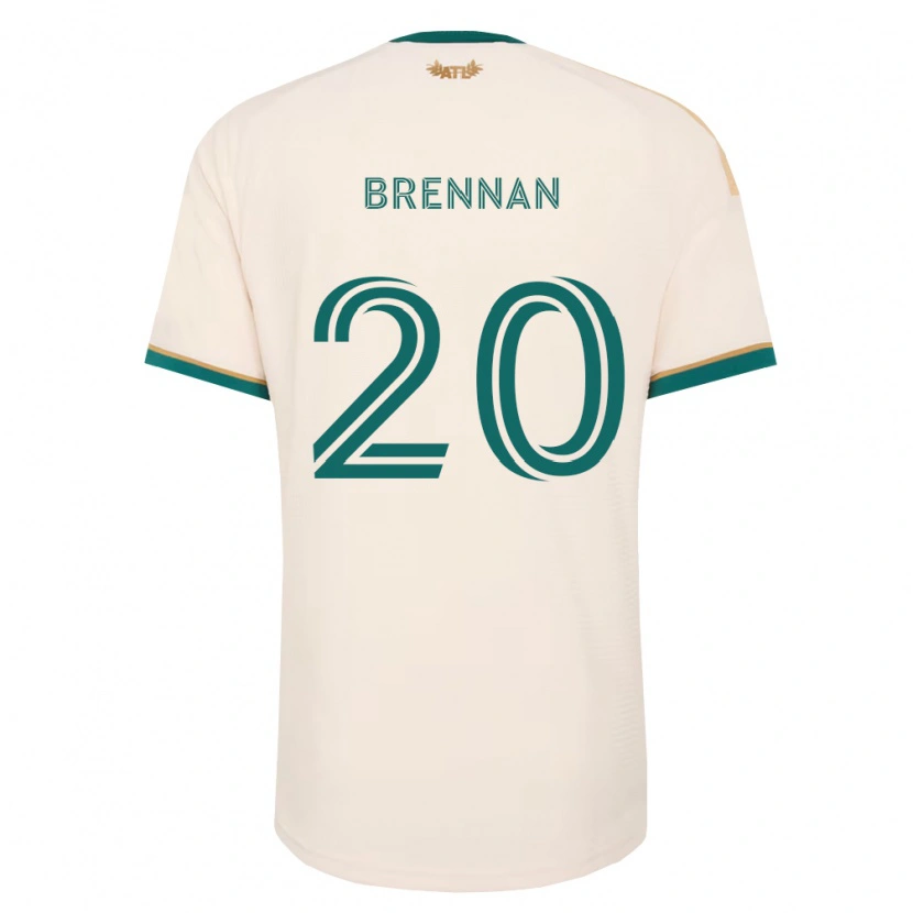 Danxen Mann Luke Brennan #20 Champagne Grønn Bortetrøye Drakt Trøye 2026/27 Skjorter T-Skjorte