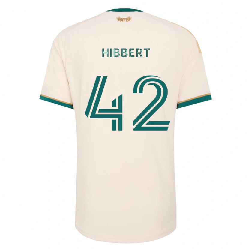 Danxen Mann Jayden Hibbert #42 Champagne Grønn Bortetrøye Drakt Trøye 2026/27 Skjorter T-Skjorte