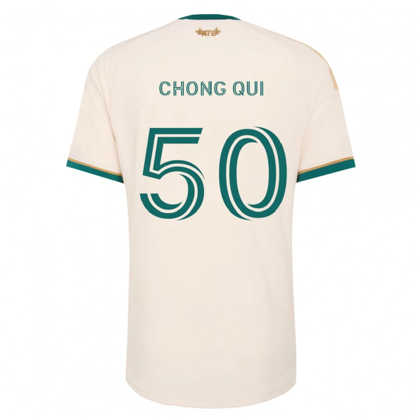 Danxen Mann Dominik Chong Qui #50 Champagne Grønn Bortetrøye Drakt Trøye 2026/27 Skjorter T-Skjorte