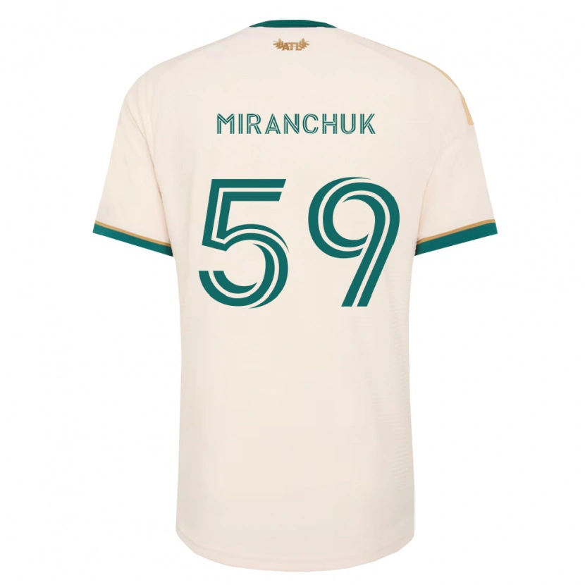 Danxen Mann Aleksey Miranchuk #59 Champagne Grønn Bortetrøye Drakt Trøye 2026/27 Skjorter T-Skjorte