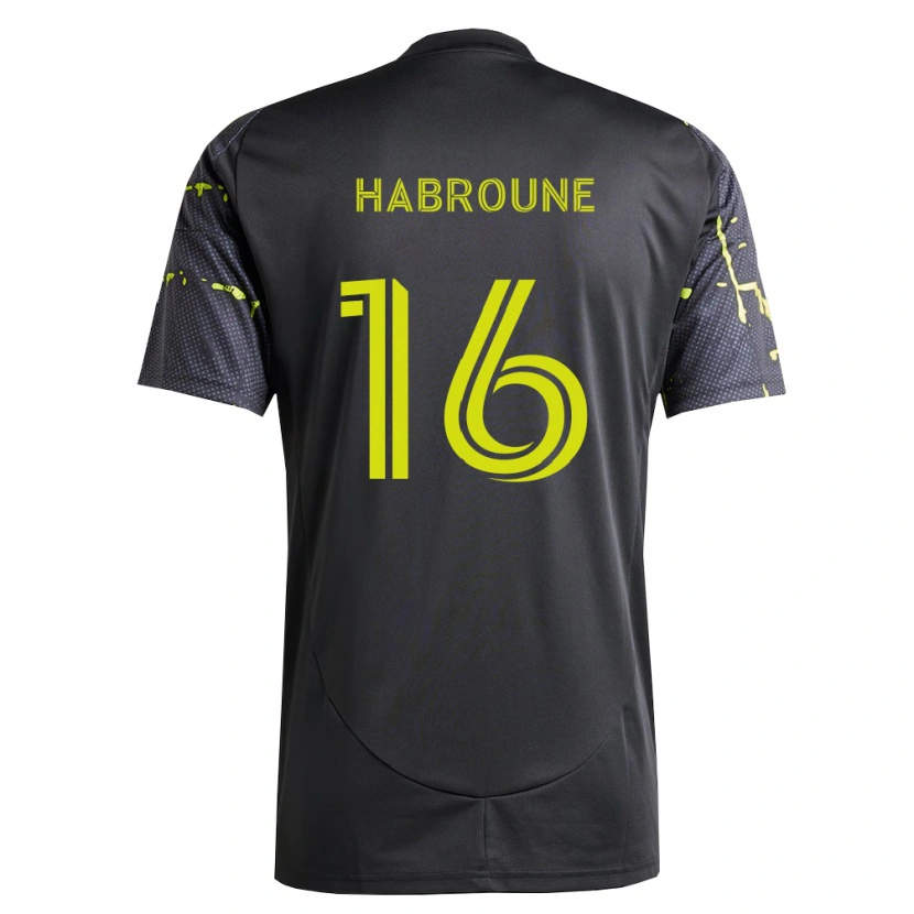 Danxen Mann Taha Habroune #16 Fluorescerende Gul Svart Bortetrøye Drakt Trøye 2026/27 Skjorter T-Skjorte