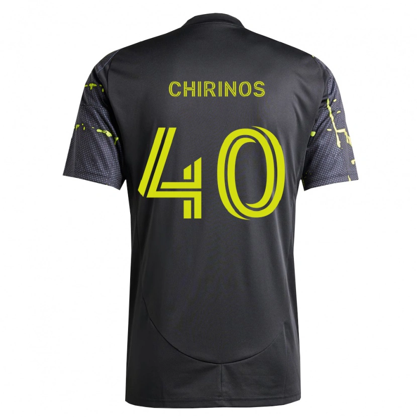 Danxen Mann Johann Chirinos #40 Fluorescerende Gul Svart Bortetrøye Drakt Trøye 2026/27 Skjorter T-Skjorte