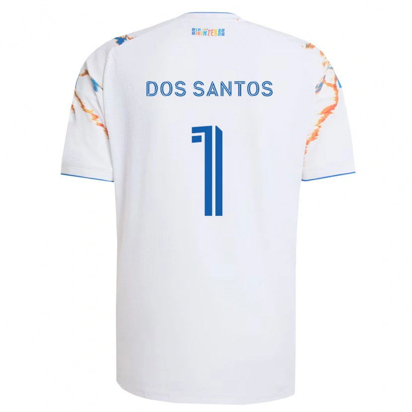 Danxen Mann Cj Dos Santos #1 Hvit Oransje Blå Bortetrøye Drakt Trøye 2026/27 Skjorter T-Skjorte