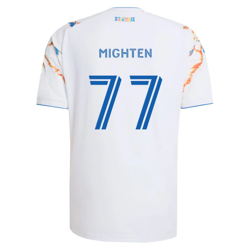 Danxen Mann Alex Mighten #77 Hvit Oransje Blå Bortetrøye Drakt Trøye 2026/27 Skjorter T-Skjorte