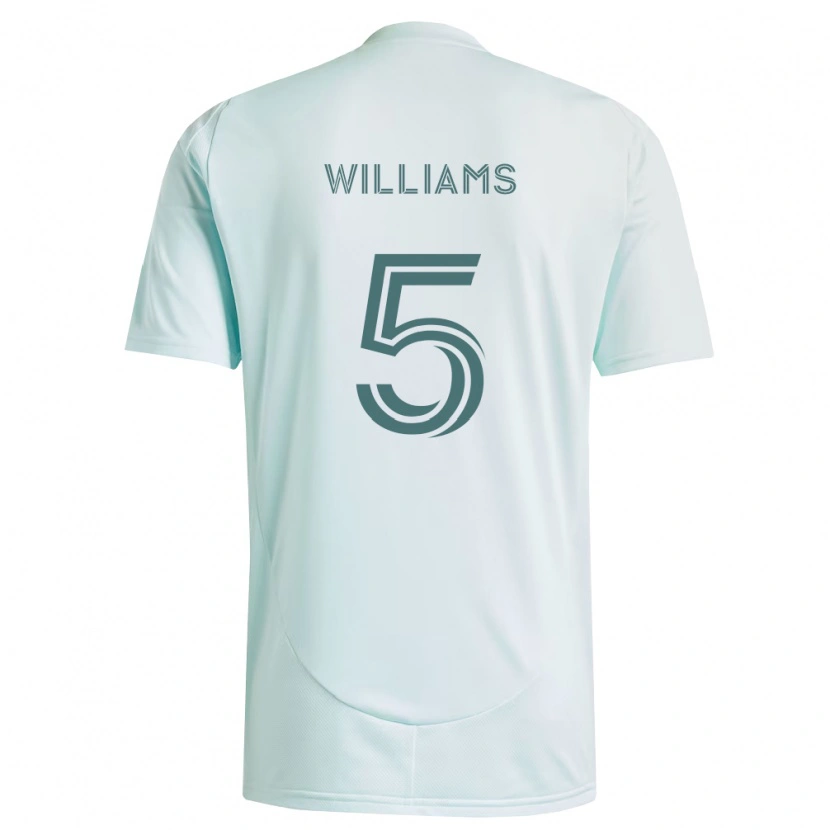 Danxen Mann Loïc Williams #5 Hvit Lys Grønn Bortetrøye Drakt Trøye 2026/27 Skjorter T-Skjorte