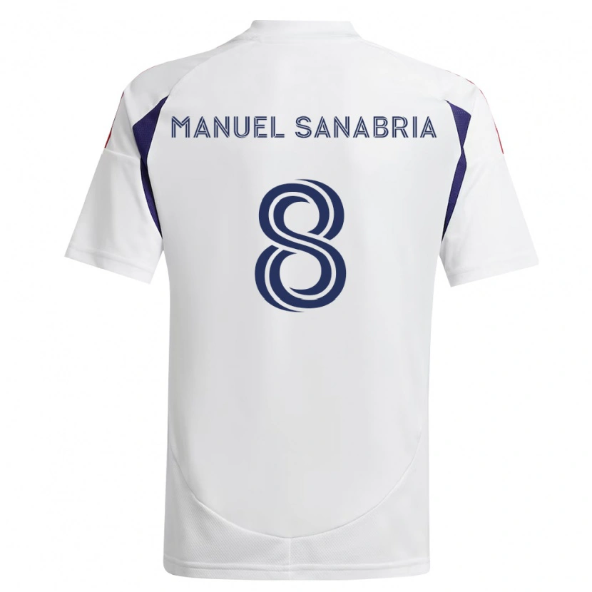 Danxen Mann Juan Manuel Sanabria #8 Kongelig Blå Rød Brun Bortetrøye Drakt Trøye 2026/27 Skjorter T-Skjorte