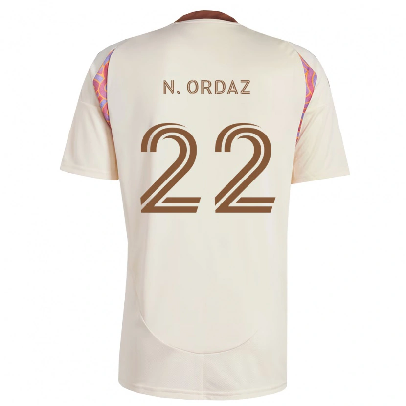 Danxen Mann Nathan Ordaz #22 Off-White Rosa Bortetrøye Drakt Trøye 2026/27 Skjorter T-Skjorte