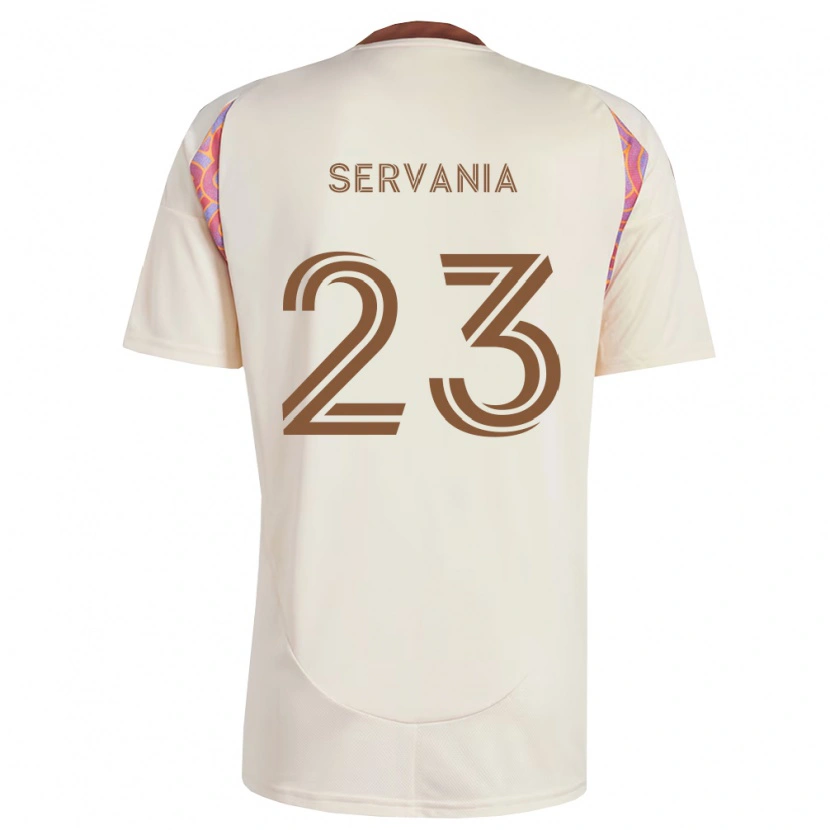 Danxen Mann Brandon Servania #23 Off-White Rosa Bortetrøye Drakt Trøye 2026/27 Skjorter T-Skjorte