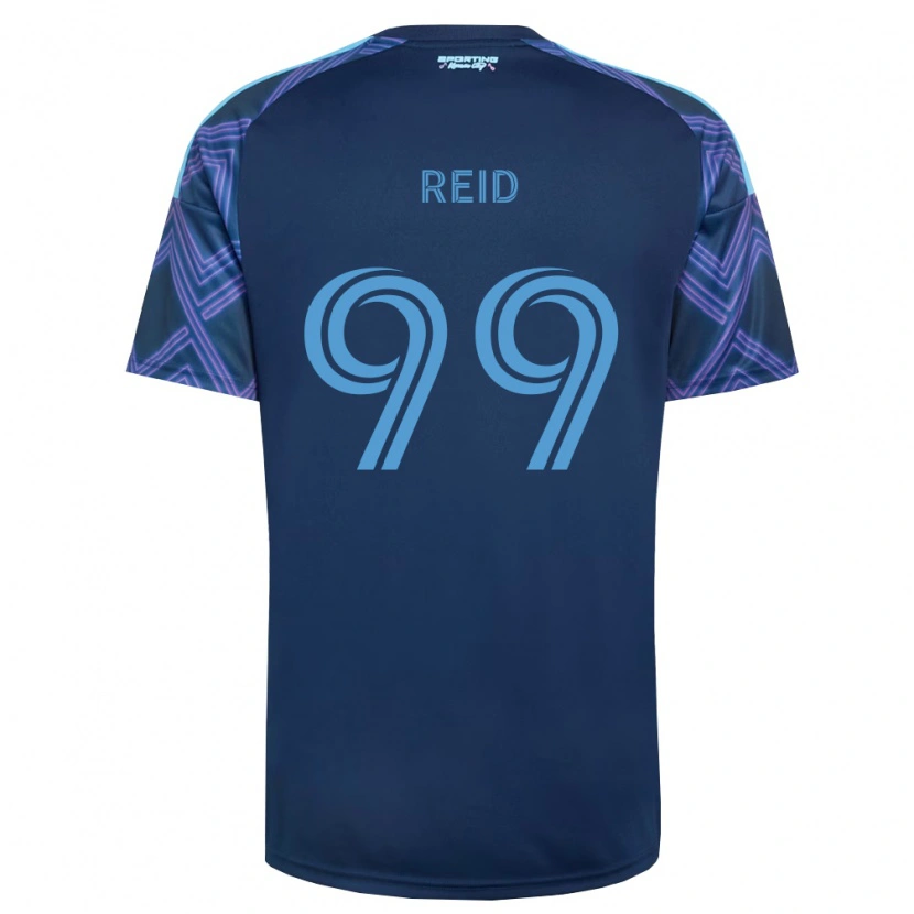 Danxen Mann Jayden Reid #99 Kongelig Blå Lilla Bortetrøye Drakt Trøye 2026/27 Skjorter T-Skjorte