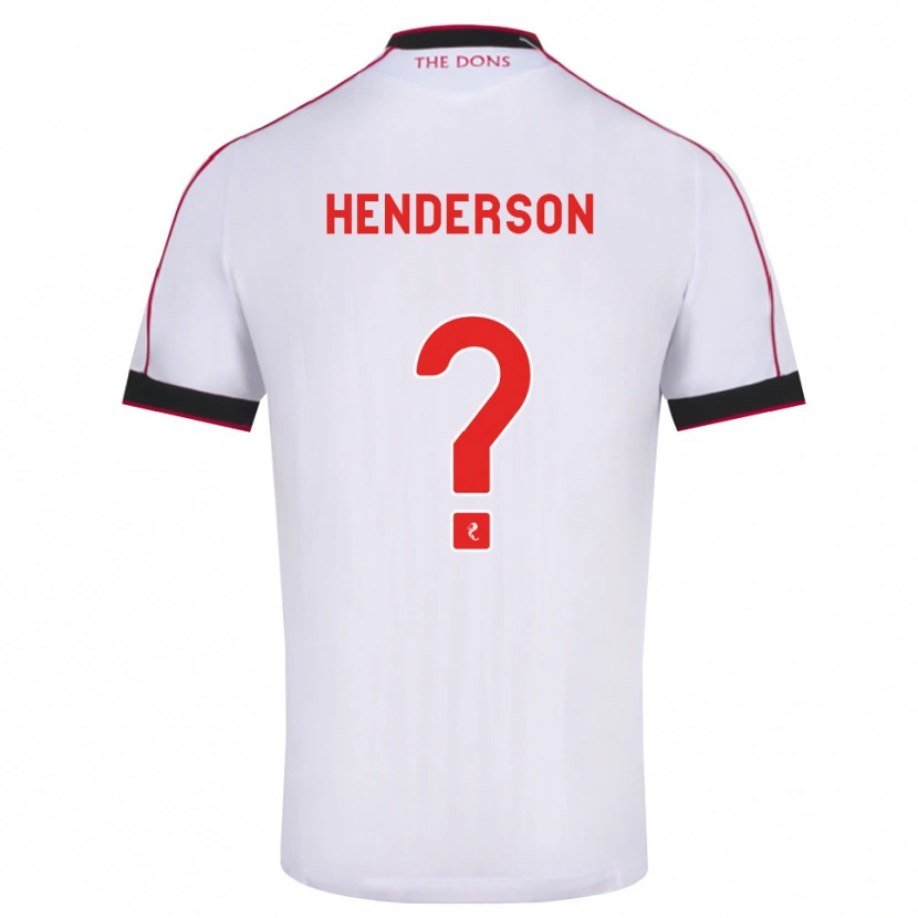 Danxen Mann Jay Henderson #0 Svart Rød Hvit Bortetrøye Drakt Trøye 2026/27 Skjorter T-Skjorte