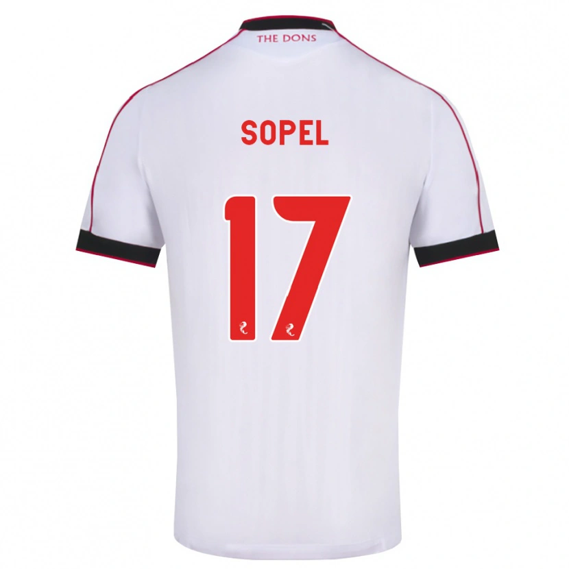 Danxen Mann Nadia Sopel #17 Svart Rød Hvit Bortetrøye Drakt Trøye 2026/27 Skjorter T-Skjorte