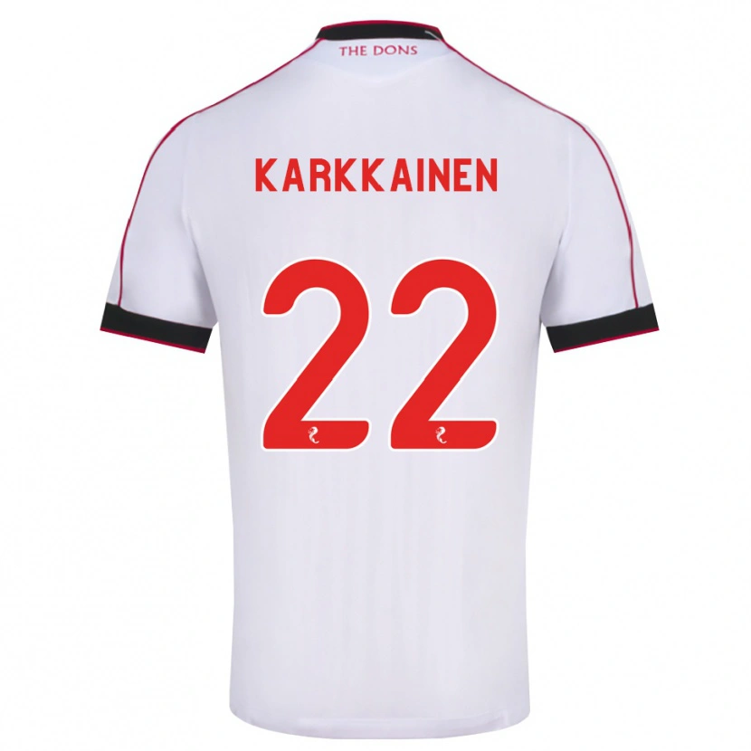 Danxen Mann Elena Kärkkäinen #22 Svart Rød Hvit Bortetrøye Drakt Trøye 2026/27 Skjorter T-Skjorte