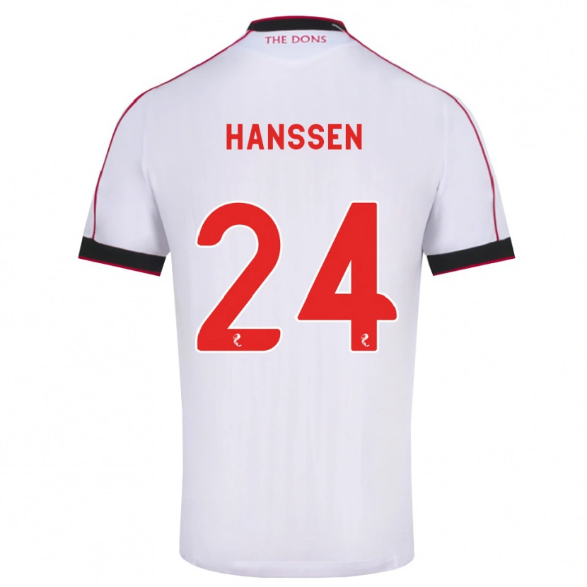 Danxen Mann Nadine Hanssen #24 Svart Rød Hvit Bortetrøye Drakt Trøye 2026/27 Skjorter T-Skjorte