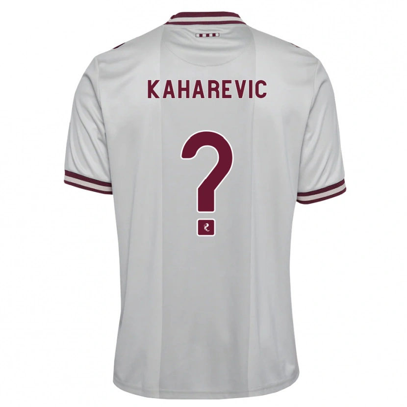 Danxen Mann Sinan Kaharevic #0 Hvit Burgunder Bortetrøye Drakt Trøye 2026/27 Skjorter T-Skjorte