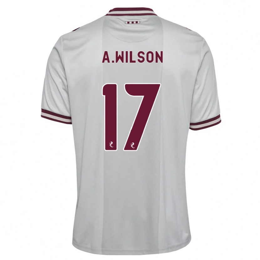 Danxen Mann Alfie Wilson #17 Hvit Burgunder Bortetrøye Drakt Trøye 2026/27 Skjorter T-Skjorte