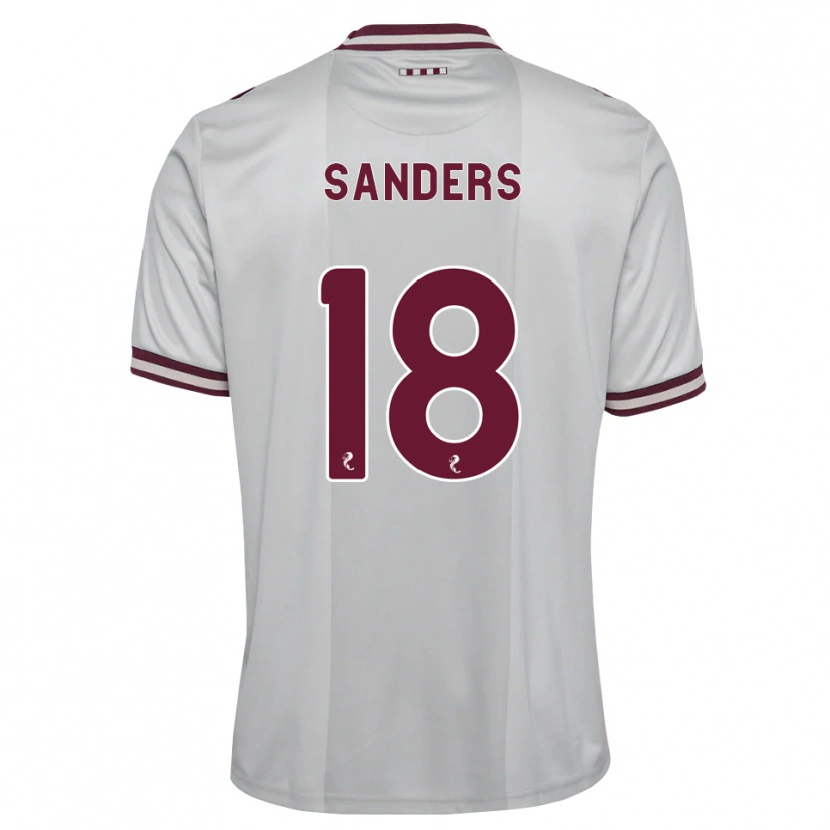 Danxen Mann Charlie Sanders #18 Hvit Burgunder Bortetrøye Drakt Trøye 2026/27 Skjorter T-Skjorte